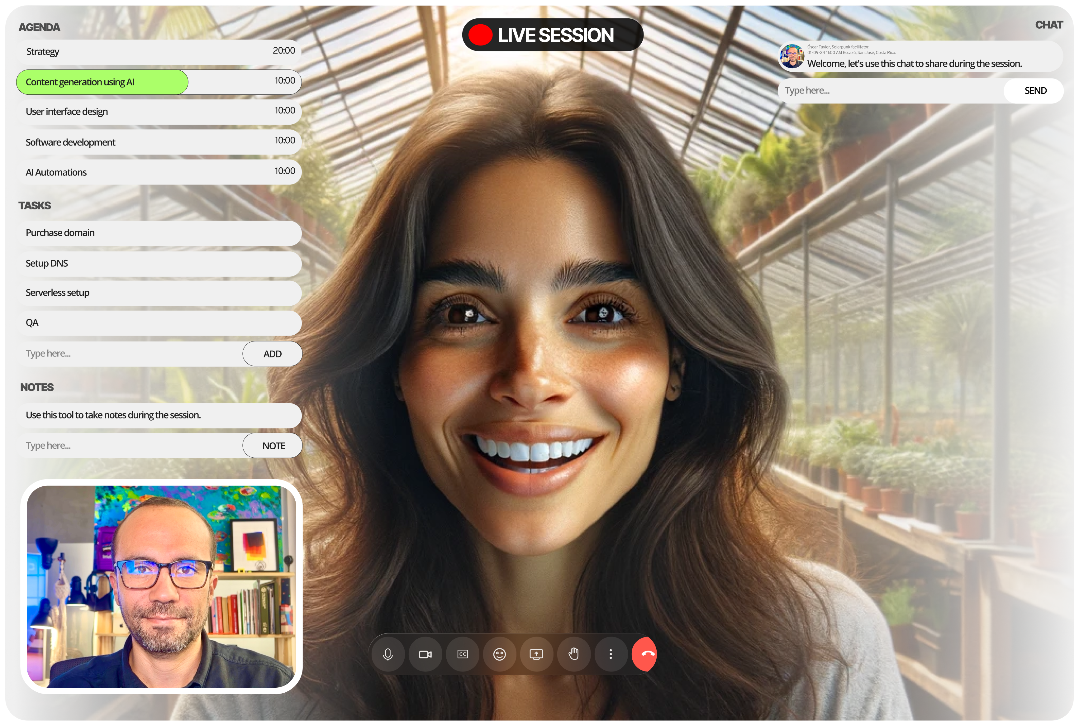 AI Dashboard Interface